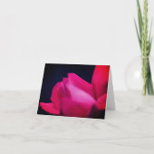 Red Rosebud Flower  Note Kaart (Voorkant)