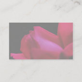 Red Rosebud Raindrops Carte de visite Floral (Dos)