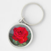 Red Rosebud Sleutelhanger (Voorkant)