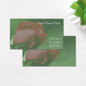 Red Rosebud Up Fermer Flower Carte de visite (Bureau)