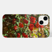 Red Roses Against a Stone Wall Case-Mate iPhone Case (Achterkant (horizontaal))