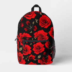 Red roses bedrukte rugzak