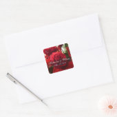 Red Roses Bewaar de datum Sticker (Envelop)