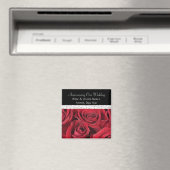 Red Roses Bruiloft Save the Date Magnet Magneet (Insitu (Vaatwasser))
