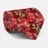 Red Roses Classic Cravate (Roulé)