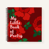 Red Roses Custom Title Spiral Bound Notitieboek (Voorkant)