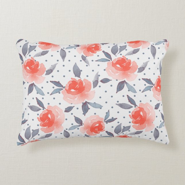 Red roses decoratief kussen (Voorkant)