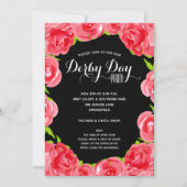 Red Roses Derby Race Party Kaart (Voorkant)