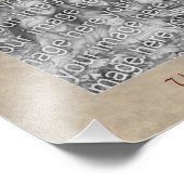 Red Roses Elegant Heart Frame Modèle Photo Imprime (Coin)