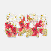 Red Roses Elegant Wedding Bedankdoosjes (Uitgevouwen)