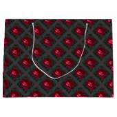 Red Roses en Sparkly Black Groot Cadeauzakje (Voorkant)
