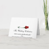 Red Roses Enregistrer la carte Date (Dos)