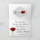 Red Roses Enregistrer la carte Date (Intérieur)