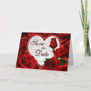 Red Roses Enregistrer la carte Date