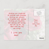 Red roses Fête des mères Carte postale (Dos)