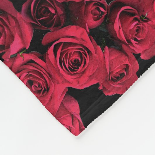 Red Roses Fleece Blanket (Hoek)