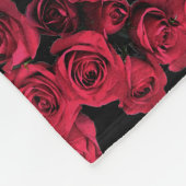 Red Roses Fleece Blanket Deken (Hoek)