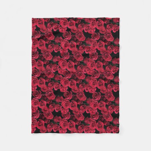 Red Roses Fleece Blanket Deken (Voorkant)