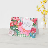 Red Roses Floral Letter Envelope Moederdag Kaart (Gele Bloem)