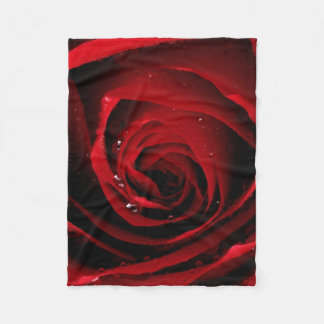 Red Roses Floral Petals Blossom Planten Vloer Fleece Deken