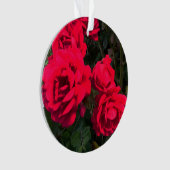 Red Roses Flowers Ornament (voorkant)
