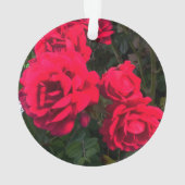 Red Roses Flowers Ornament (achterkant)