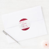 Red Roses Galore Bruiloft Sticker (Envelop)
