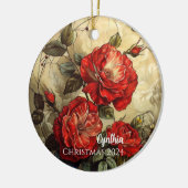 Red Roses gepersonaliseerd Ornament (Links)
