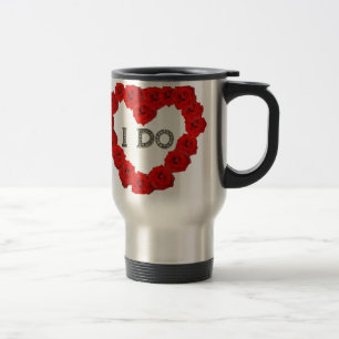 Red Roses Heart I Bling Coffee Tea Travel Reisbeker