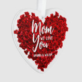 Red Roses Heart Love You Maman Fête des Mères (devant)