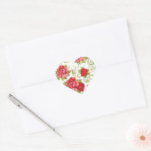 Red Roses Heart Stickers (Envelop)