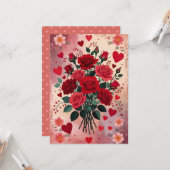 Red Roses, I Love You, Kaart (Voorkant / Achterkant in situ)