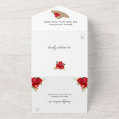 Red Roses Kentucky Derby Invitations de mariage (Dehors)