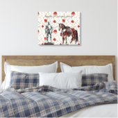 Red Roses Knight in Shining Armor Canvas Afdruk (Insitu (Slaapkamer))