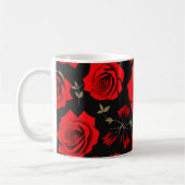 Red roses koffiemok (Links)