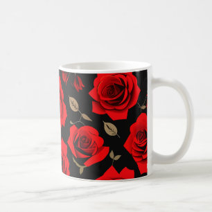 Red roses koffiemok