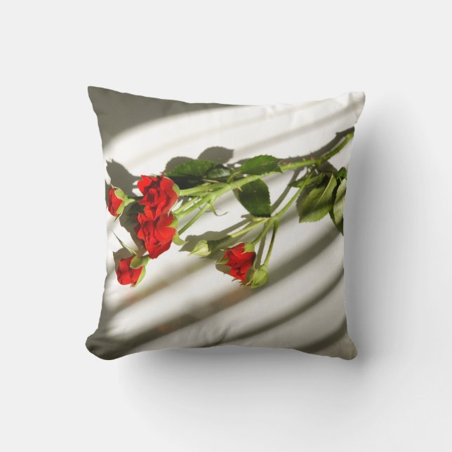 Red roses kussen (Voorkant)
