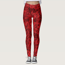 Red Roses Leggings