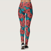 Red roses leggings (Achterkant)