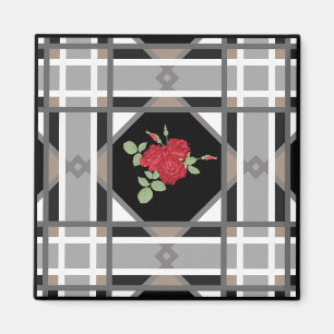 Red roses magneet
