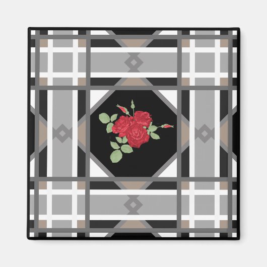 Red roses magneet (Voorkant)