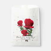 Red Roses Mariage Merci Favoriser les sacs (Devant)