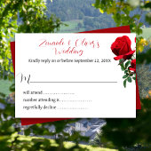 Red Roses Mariage Site Web Réponses Cartes