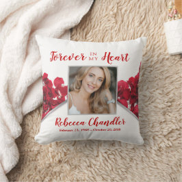 Red Roses Memorial Keepslag Pillow Kussen