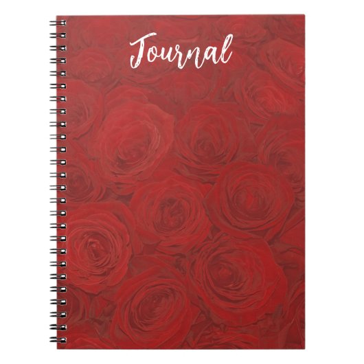 Red Roses op Journal Notitieboek (Voorkant)