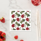 Red Roses Pattern Servet (Insitu)