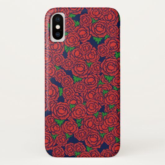 Red Roses Pattern Valentijn Art Flowers Case-Mate iPhone Case (Achterkant)
