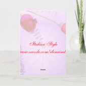 Red Roses - Pensez à votre carte (Dos)