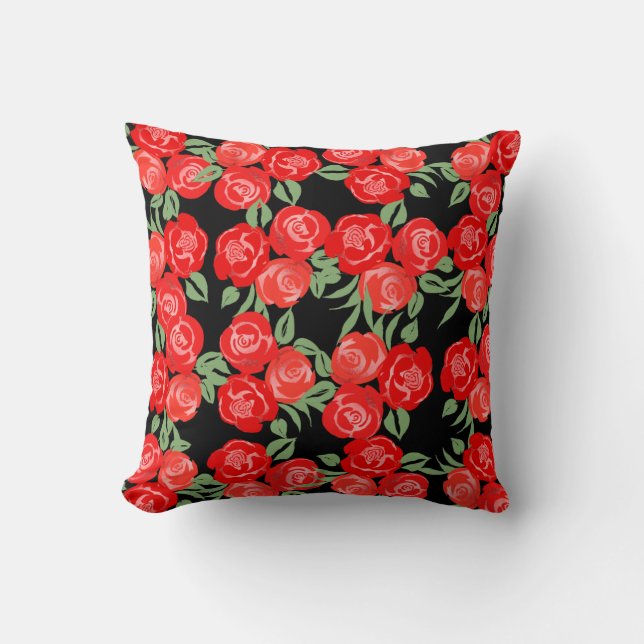 Red Roses Pillow Kussen (Voorkant)