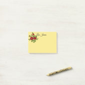 Red Roses Post-it-Notes Post-it® Notes (Op bureau)